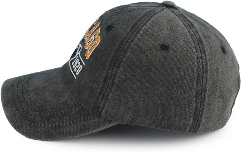 Terojnkl Embroidered City Football Hat for Men Women, Adjustable Unisex Cotton Fans Baseball Cap - Image 3
